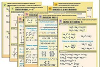Комплект таблиц по всему курсу "Алгебра и начала анализа" (50 таблиц, А1, полноцветные, ламинированные) - fgospostavki.ru - Домодедово