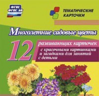 Тематические карточки "Многолетние садовые цветы" - fgospostavki.ru - Домодедово