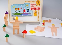 Игровой набор Фребеля "Конструктор деревянный без соединений-3" (Серия "Эксперимент") - fgospostavki.ru - Домодедово