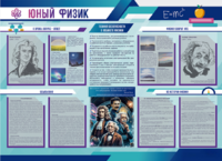 Стенд-уголок "Юный физик" - fgospostavki.ru - Домодедово