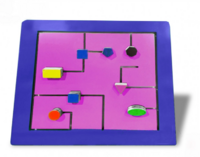 Тактильно-развивающая панель с геометрическими фигурами - fgospostavki.ru - Домодедово