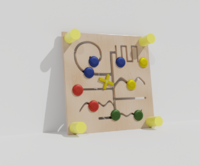 Тактильно-развивающая панель с лабиринтами - fgospostavki.ru - Домодедово