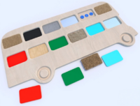 Тактильные разноцветные дощечки «Автобус» - fgospostavki.ru - Домодедово