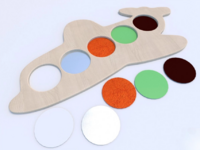 Тактильные разноцветные дощечки «Самолетик» - fgospostavki.ru - Домодедово