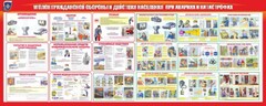 Стенд "Уголок гражданской обороны и действия населения в чрезвычайных ситуациях" - fgospostavki.ru - Домодедово