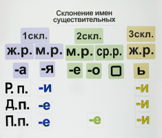 Набор магнитных карточек "Склонение имен существительных" - fgospostavki.ru - Домодедово