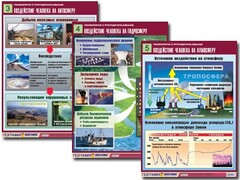Комплект таблиц "Геоэкология и природопользование" (8 таблиц, формат А1, ламинированные) - fgospostavki.ru - Домодедово