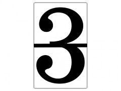 Набор магнитных карточек "Произвольный размер "3" (3 штуки) - fgospostavki.ru - Домодедово