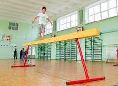 Бревно гимнастическое напольное постоянной высоты (700 мм) (5 м) - fgospostavki.ru - Домодедово