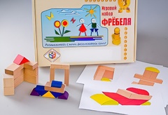 Игровой набор Фребеля "Конструктор деревянный без соединений-2" (Серия "Эксперимент") - fgospostavki.ru - Домодедово