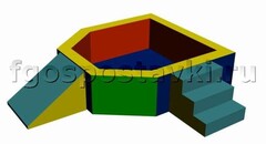 Сухой бассейн "Крепость" 1,5х1,2 метра - fgospostavki.ru - Домодедово