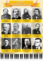 Стенд "Русские композиторы-классики" - fgospostavki.ru - Домодедово