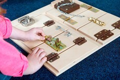 Тактильно-развивающая панель “Замочки” - fgospostavki.ru - Домодедово