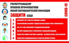Плакат "Правила профилактики коронавируса" - fgospostavki.ru - Домодедово