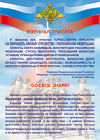 Таблица "Военная присяга. Боевое знамя" (100х140 сантиметров, винил) - fgospostavki.ru - Домодедово