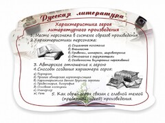 Стенд резной "Характеристика героя литературного произведения" - fgospostavki.ru - Домодедово