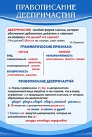 Стенд "Правописание деепричастий" - fgospostavki.ru - Домодедово
