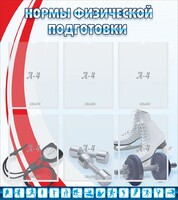 Стенд "Нормы физической подготовки" Вариант 2 - fgospostavki.ru - Домодедово