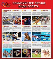 Стенд "Олимпийские летние виды спорта" - fgospostavki.ru - Домодедово