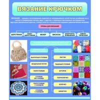 Стенд "Вязание крючком" - fgospostavki.ru - Домодедово