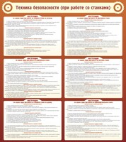 Стенд "Техника безопасности (при работе со станком)" - fgospostavki.ru - Домодедово