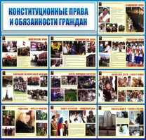Стенд "Конституционные права и обязанности граждан" - fgospostavki.ru - Домодедово