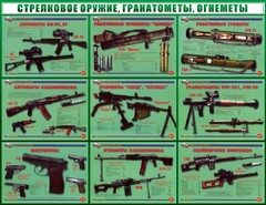 Стенд "Стрелковое оружие, гранатометы, огнеметы" Вариант 2 - fgospostavki.ru - Домодедово
