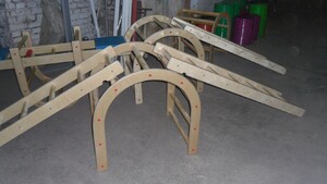 Лестница навесная с зацепами (420*2280 миллиметров, дерево) - fgospostavki.ru - Домодедово