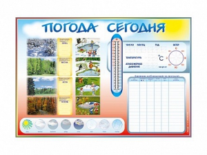 Стенд-уголок маркерный "Погода сегодня" - fgospostavki.ru - Домодедово