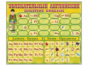 Комплект оборудования "Английский алфавит" с комплектом тематических магнитов - fgospostavki.ru - Домодедово