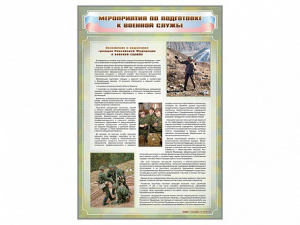 Стенд "Мероприятия обязательной подготовки граждан к военной службе" - fgospostavki.ru - Домодедово