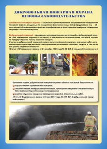 Комплект плакатов "Добровольная пожарная дружина" - fgospostavki.ru - Домодедово