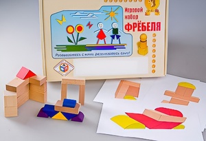 Игровой набор Фребеля "Конструктор деревянный без соединений-2" (Серия "Эксперимент") - fgospostavki.ru - Домодедово