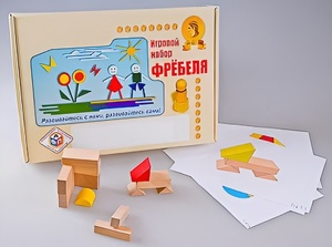 Игровой набор Фребеля "Конструктор деревянный без соединений-1" (Серия "Эксперимент") - fgospostavki.ru - Домодедово