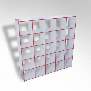 Шкаф открытый многосекционный ТР25 ЛДСП - fgospostavki.ru - Домодедово