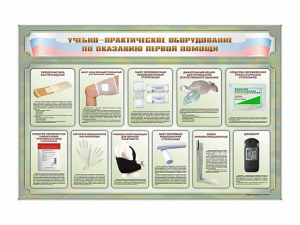 Стенды "Учебно-практическое оборудование по оказанию первой помощи" - fgospostavki.ru - Домодедово