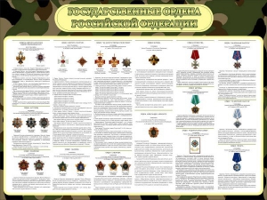 Стенд "Государственные ордена РФ" - fgospostavki.ru - Домодедово