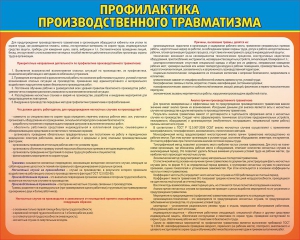 Стенд "Профилактика производственного травматизма" - fgospostavki.ru - Домодедово