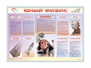 Стенд-уголок "Юный физик" - fgospostavki.ru - Домодедово