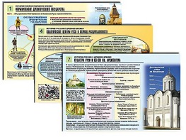 Комплект таблиц по истории "История России с древних времен" раздаточные (цветные, ламинированные, А4, 10 штук) - fgospostavki.ru - Домодедово