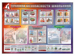 Стенд-уголок "Правила безопасности школьника" - fgospostavki.ru - Домодедово
