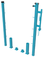 Стойки для большого тенниса с механизмом натяжения со стаканами - fgospostavki.ru - Домодедово