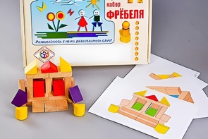 Игровой набор Фребеля "Конструктор деревянный без соединений-4" (Серия "Эксперимент") - fgospostavki.ru - Домодедово