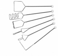 Постановочные зонды на витых ручках (с кочергой), шесть шариков. Комплект из 6 зондов - fgospostavki.ru - Домодедово