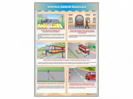 Стенд "Типичные ошибки пешеходов" - fgospostavki.ru - Домодедово