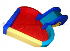 Сухой бассейн "Сердечко" с горкой 160х80х90 сантиметров - fgospostavki.ru - Домодедово