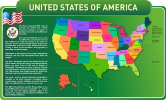 Стенд "United States Of America" - fgospostavki.ru - Домодедово