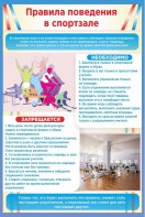Стенд "Правила поведения в спортзале №1" - fgospostavki.ru - Домодедово